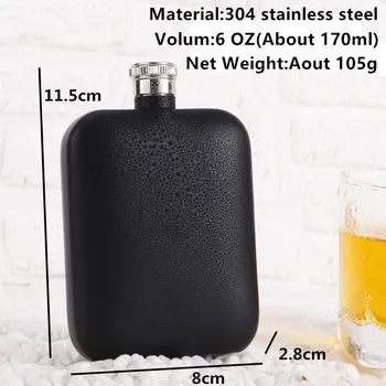 Pode ser Personalizado 304 de Aço Inoxidável do Hip Flask Stalin 6 OZ 170 ML de qualidade Alimentar Portátil Frasco de Álcool Vodka ao ar Livre Acampamento Copos