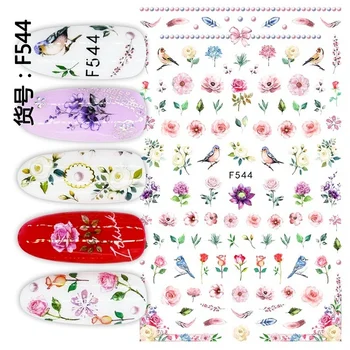Hyuna Estilo De Nail Stickers Adesivos De Unha Transparente Flores Pequenas Fresco Floral Pequeno Prego Da Decoração Da Arte Do Prego Accesoires