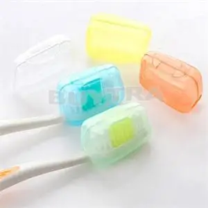 5pcs de Viagem Cabeça da Escova em Caso de Cobertura de Tampas de Protecção da Saúde Germproof Escovas de dentes, Protetor