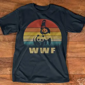 Retro Panda Wwf Wrestling Cadeira Homens T-Shirt de Algodão 2019 mais Recente Algodão, Nova Marca de T-Shirts 3D Impresso T-Shirts