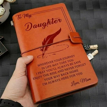 Novo Para A Minha Filha, Onde Quer Que Amor De Mãe / Amor De Pai Couro Jornal De Negócios Caderno Diário
