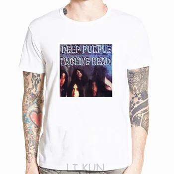 O novo Deep Purple Phoenix Riser Lenda do Rock dos Homens T-shirt Preto Tamanho S Para 3XL Camisetas Casuais Roupas de Marca Top Tee