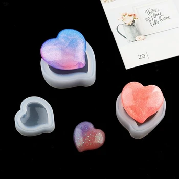 Heart-shaped Long Tail Silicone Mold Dry Flower Resin Decoration Craft Diy Long Tail Love Epoxy Mold Jewellery Tools