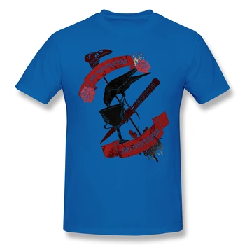 Reino T-Shirts para os Homens Não Choram Não Funerais Engraçado Crewneck Algodão T-Shirt