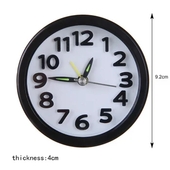 Relógios Pequeno Relógio De Mesa Número De Repetição Relógio Despertador, Relógio De Mesa Branco Preto Decoração De Casa Relógios