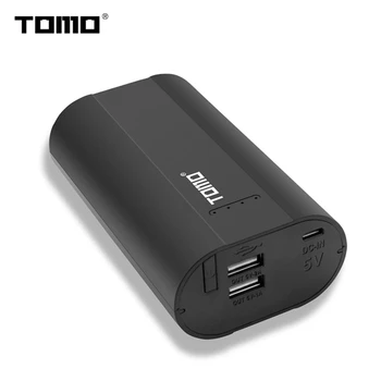 TOMO A2 Banco de Potência 2 x 26650 Bateria de Lítio Display LCD Sn Micro-USB, Entrada, Saída Dupla de DIY Inteligente de Bateria Portátil de Caixa para o M