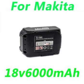 18V 6000mAh Bateria do Li-íon Substitui Makita Original BL1840 BL1850B BL1830B BL1860B BL1815 BL1845 BL1820 Bateria ，com Carregador