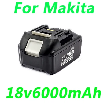 18V 6000mAh Bateria do Li-íon Substitui Makita Original BL1840 BL1850B BL1830B BL1860B BL1815 BL1845 BL1820 Bateria ，com Carregador