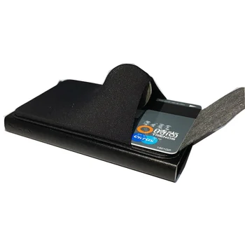 Os homens de Negócios de Alumínio Dinheiro IDENTIFICAÇÃO do Titular do Cartão RFID Bloqueio de Metal Fino Carteira, Bolsa da Moeda do cartão caso de cartão de crédito da carteira de rfid carteira