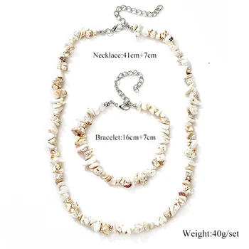 2019 moda boho geométrica irregular de resina de pedra, colar, pulseira de conjuntos de jóias cherrythali festa de casamento de acessórios de jóias de presente