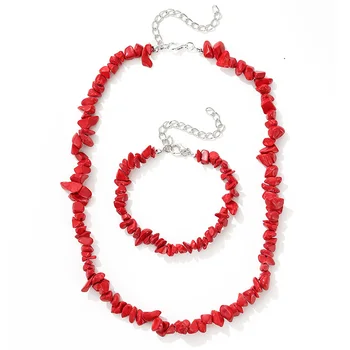 2019 moda boho geométrica irregular de resina de pedra, colar, pulseira de conjuntos de jóias cherrythali festa de casamento de acessórios de jóias de presente