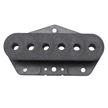 2 Peças De Plástico Preto Single Coil Slug Bobinas De Ponte De Captação De Cobre/Tampa/Shell/Topo Para Guitarra Eléctrica