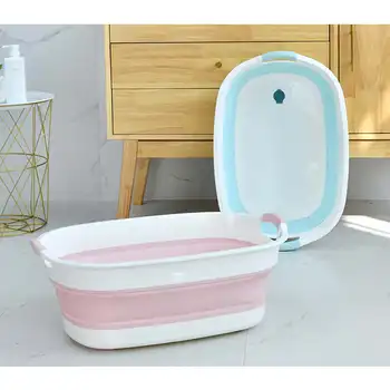 Mulit-Funtion De Dobramento De Bacias Portátil Lavatórios Dobrar Roupa Do Bebê Pet Wc Banheira, Casa De Banho Cesta Do Armazenamento