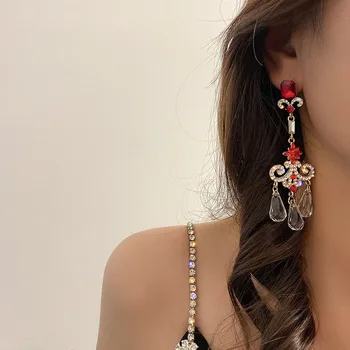 Novo coreano Coração Brilhante Brincos de Cristal Para as Mulheres de Concha de Moda de pedra de Strass Boucle D'oreille Festa Jeweley Presente