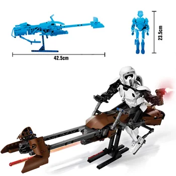 40 Estilo Estrelas Plano de Batalha, o Transporte de Navio de guerra Droid Pelotão Figura de Ação do Modelo de Bloco de Construção feitos à mão, brinquedos para crianças