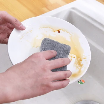 5PCS/SET Esponja de Limpeza de Lavar Prato de Catering Scourer Esfregões de Limpeza da Escova de Cozinha Forte Toalhas de Prato Ferramentas Domésticas
