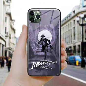 Indiana Jones poster do filme de silicone macio de vidro temperado Para iPhone SE 6 6 7 8 Plus X XR XS 11 Pro Max tampa da caixa do telefone shell