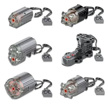 Compatível com Legoins pf tecnologia de construção de bloco elétrico com controle remoto de servo motor de direção bateria de lítio montagem de brinquedos