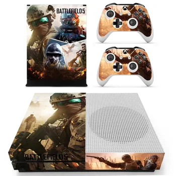 Jogo Battlefield 5 V Adesivo de Pele de Decalque Para Xbox One S de Console e Controladores para Um Xbox Slim Pele Adesivos de Vinil