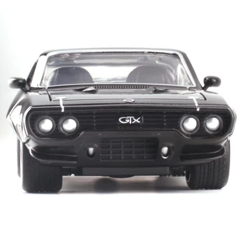 22CM 1:24 Escala Fundido de Liga de 1972 DOM GTX Rápido Carro de Corrida do Modelo de Metal Veículos de Brinquedo F Presentes das Crianças de Coleta de Mostrar Lembrança