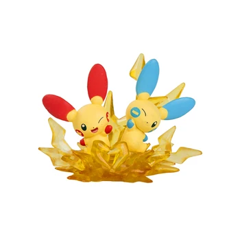 Pokemon Cega Caixa De Brinquedos 8 Estilos De Figuras De Anime Pikachu Sylveon Plusle Minun Vulpix Slowbro Mew Marill Whimsicott Decoração Modelo