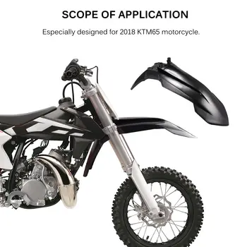 Motocicleta Motocicleta Preto Protetor Dianteiro pára-lama da Roda Escudo Inicial Para 2018 KTM65