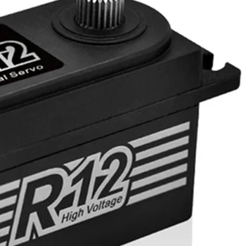 Poder HD R12 12 KG de Torque Elevado Escova de Metal Gear Servo 6.0-8,4 V, para Rc 1/10 Carro Elétrico