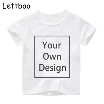 2 A 12 Crianças o Seu Próprio Design Personalizado T-shirt de Alta Qualidade, Conforto T-shirt de Roupas para Crianças