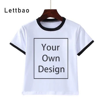 2 A 12 Crianças o Seu Próprio Design Personalizado T-shirt de Alta Qualidade, Conforto T-shirt de Roupas para Crianças