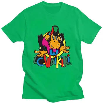Macaco T-Shirt LC Waikiki Macaco Mercadoria T-Shirt Gráfico de Algodão T-Shirt Mens Mangas Curtas Praia Tshirt