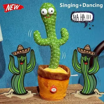 Cactus Brinquedos De Pelúcia, Brinquedos Eletrônicos Shake Brinquedo Da Dança Com A Música De Pelúcia Fofo Dançando Cacto Educação Infantil Brinquedo Para Crianças