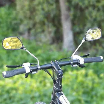 2Pcs de Bicicleta Bike MTB Guiador Ajustável de Visão Traseira Espelhos Laterais Substituições de Moto Espelho Retrovisor Acessórios da Bicicleta