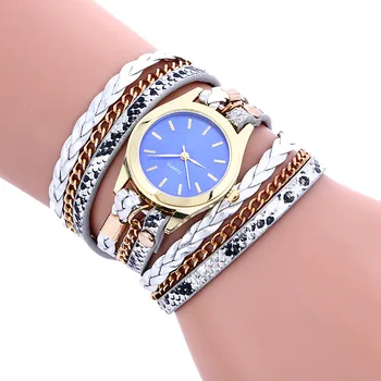 Moda feminina Relógios Boêmio Estilo de Moda Tecer Couro Pulseira de Senhora, Mulher do Relógio de Pulso de 2021 de Quartzo Relógios de pulso Novo