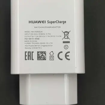 Huawei Nova 5T 5V 4.5 UM Super Charge na Parede Carregador Rápido USB Tipo C Cabo Para o P20 P30 P40 Mate 9 10 20 RS 30 Pro Honra De 20 V10 V20