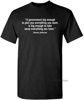 Sarcasmo T-shirt dos Homens Um Governo Grande o Bastante para Adultos Humor Gráfico Novidade Funny T-Shirt de Ajuste Fino Mens Tshirt