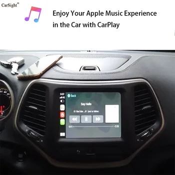 CarSight Android Auto Apple Carplay Módulo para Jeep Wrangler Bússola Renegade Uconnect 8.4