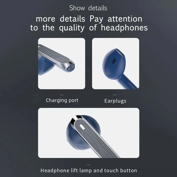 J58 TWS Fones de ouvido sem Fio Bluetooth 5.0 Fones de ouvido HD Chamada de hi-fi de Esportes Impermeável Fones de ouvido Fones de ouvido Com Microfone Para Todos os Telefone Inteligente