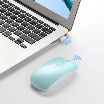 Recarregável Mouse Bluetooth Para iPad Pro sem Fio Ultra Fino Computador Óptico USB cor-de-Rosa Mouse Para Apple Xiaomi Samsung Tablet