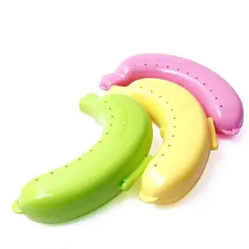 Linda Bonito Banana Caso Protetor Do Recipiente De Viagem Almoço Ao Ar Livre Fruto Caixa De Titular De Armazenamento Barato Banana Viagem Exterior Caixa De Atacado