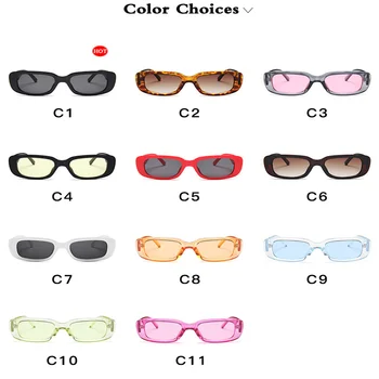 Retângulo Pequeno De Óculos De Sol Vintage Sombras Para Mulheres Doces Cores De Óculos Com Espelho Quadrado De Óculos De Sol