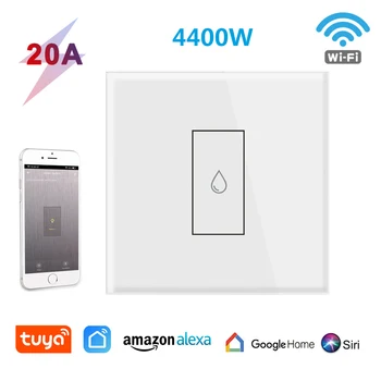4400W 20A Alta Potência wi-Fi Smart Switch para Caldeira, Aquecedor de Água Elétrico, Lareira, Forno App de Controle Remoto de Temporização de Comando de Voz