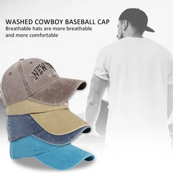 2021 NOVA YORK Retro Boné de Beisebol de chapéus para homens de boné de beisebol homens e a marca de bonés para as mulheres de Algodão Boné de Beisebol-Caps Casquette pai pac