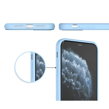 Adequado para iPhone da Apple 11case Straight-Edge silicone Líquido da caixa do telefone móvel iPhone11 nova cobertura de proteção