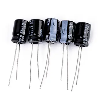 60pcs 12 valores 1UF-470UF capacitor eletrolítico de Alumínio variedade conjunto de kit pack