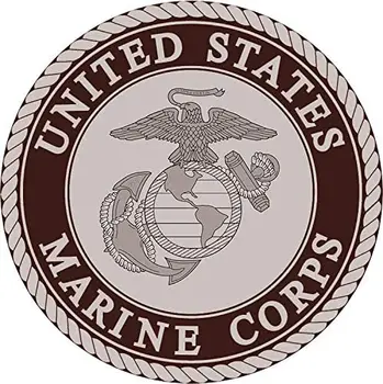 Corpo de fuzileiros navais-NOS Marrom impermeável emblema do soldado logotipo da bandeira do capacete de moto bagagem laptop de volta Caminhão, SUV janela do scrapbook Decalque