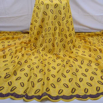 África Do Laço De Tecido De Alta Qualidade Suíça Voile De Renda Na Suíça Francesa Tecido De Algodão Para Homens, Mulheres De Vestido De Noiva Tecido A1747