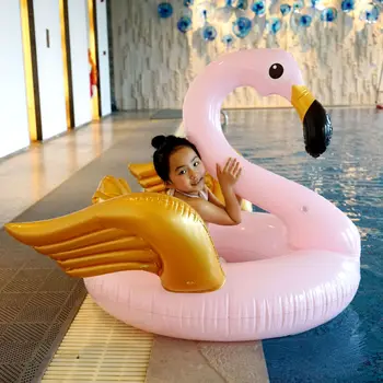 Rooxin cor-de-Rosa Flamingo Anel de Natação para Adultos, Piscina Flutuante Anel de Borracha de Partido de Praia Brinquedos de Nadar Círculo de Mulheres Adereços Foto