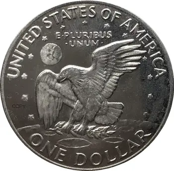 Estados unidos da América 1974 S Liberdade Em Deus Nós confiamos NOS 1 Dólar Presidente Eisenhower, Cuproníquel Prata Banhado a Cópia de Moeda