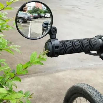 Bicicleta Espelhos retrovisores Para Guidão de Bicicleta Vista Traseira da Bicicleta MTB Bicicleta de Silicone Lidar com Espelho Retrovisor Moto Moto