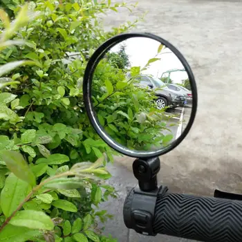 Bicicleta Espelhos retrovisores Para Guidão de Bicicleta Vista Traseira da Bicicleta MTB Bicicleta de Silicone Lidar com Espelho Retrovisor Moto Moto